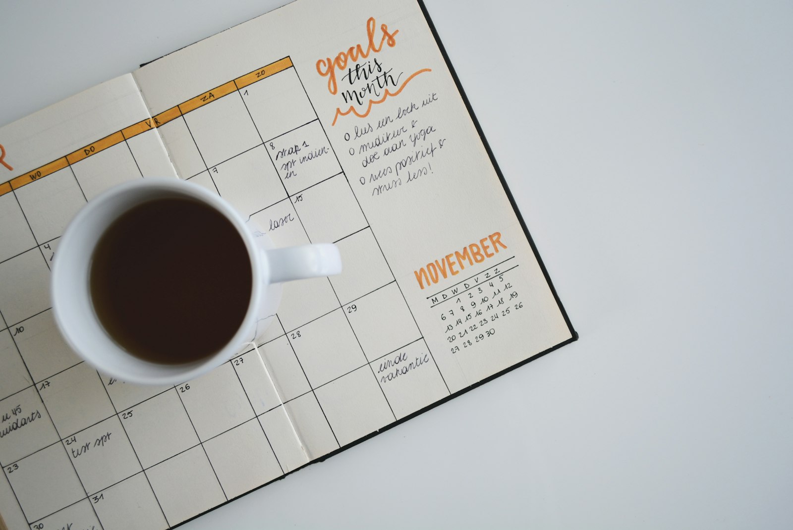 A calendar page with a date circled